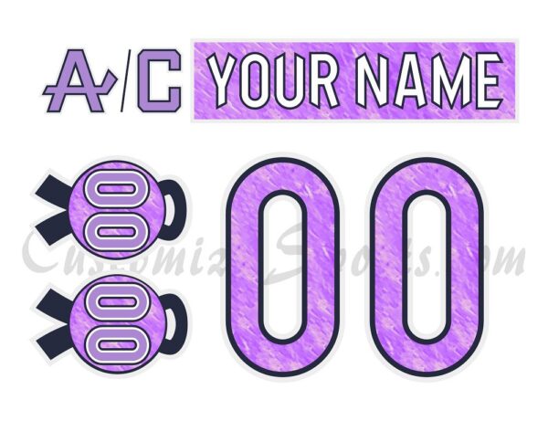 Boston Bruins Customized Number Kit for 2024-2025 HFC Jersey