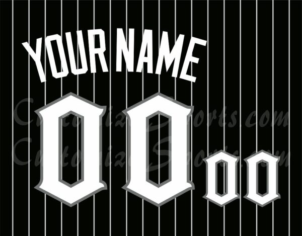 Baseball Chicago White Sox Customized Number Kit for 2021-2023 Southside City Connect Jersey