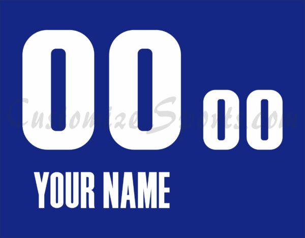 Basketball Detroit Pistons Customized Number Kit For 2021-2022 Summer League Blue Jersey