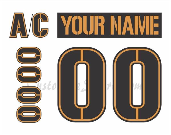 Florida Everblades Customized Number Kit for 2024-2025 Military Jersey