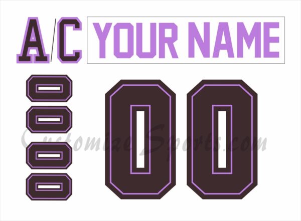 Hershey Bears Customized Number Kit for 2024-2025 HFC Jersey