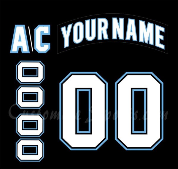 NCAA University of Maine Customized Number Kit For 2009-2010 3rd Hockey Jersey