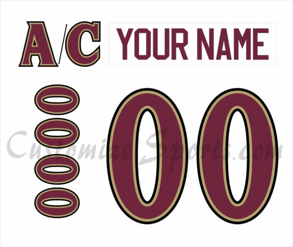 Peterborough Petes Customized Number Kit for 2007-2009 3rd Jersey