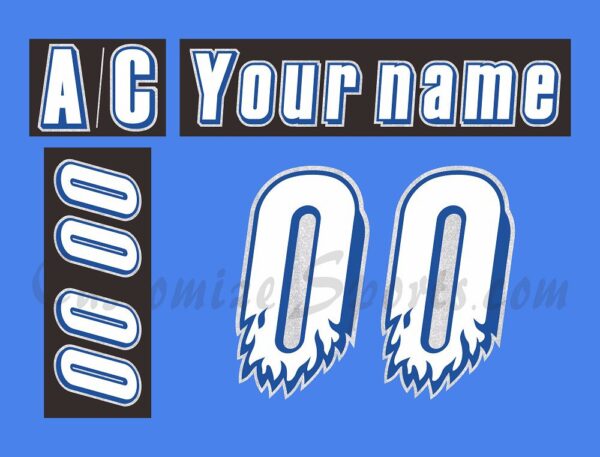 Phoenix Roadrunners Customized Number Kit For 1995-1996 3rd Jersey