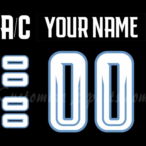 Portland Winterhawks Customized Number Kit For 2022-Present Home Jersey