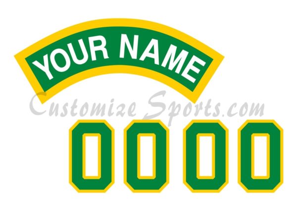 Basketball Seattle Supersonics Customized Number Kit for 1992-1995 Home Jersey