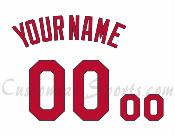 Baseball St Louis Cardinals  Customized Number Kit for 2021-2023 Home Jersey