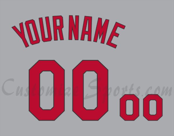 Baseball St Louis Cardinals Customized Number Kit for 2021-2023 Road Jersey