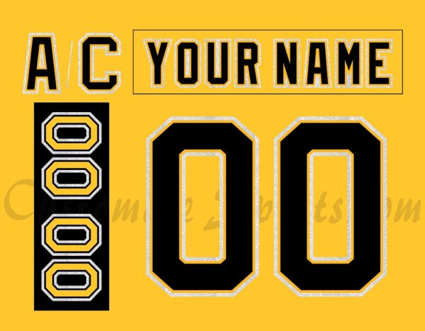 Brandon Wheat Kings Customized Number Kit for 2010-2014 Yellow Jersey