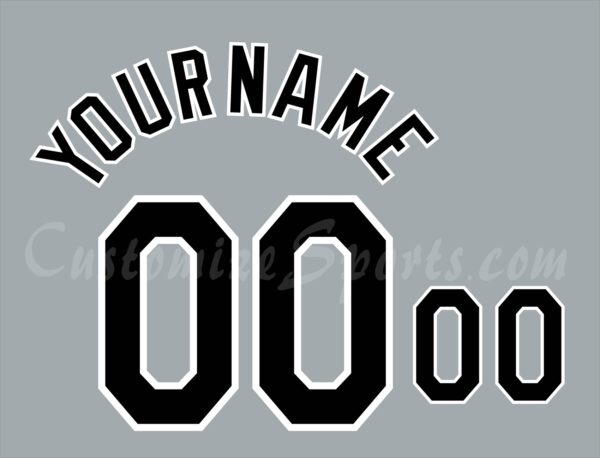 Baseball Chicago White Sox Customized Number Kit for 2024-Present Road Jersey