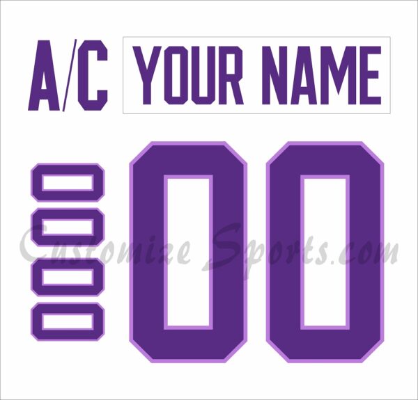 Edmonton Oilers Customized Number Kit For 2024-2025 HFC Jersey
