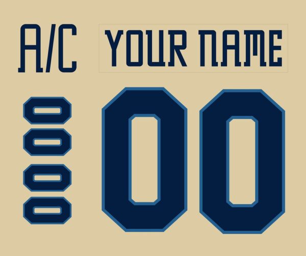 Langley Rivermen Customized Number Kit For 2018-2023 Cream Jersey