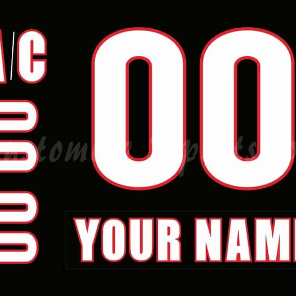 Luleå HF Customized Number Kit For 2015 Black Jersey