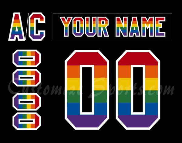 Philadelphia Flyers Customized Number Kit For 2021-2022 Pride Jersey