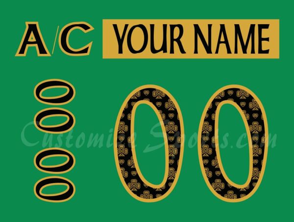 Pittsburgh Penguins Customized Number Kit For 2019 St Patrick's Day Alt Jersey