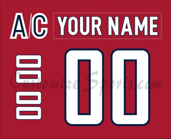South Carolina Stingrays Customized Number Kit For 2022-Present Red Jersey
