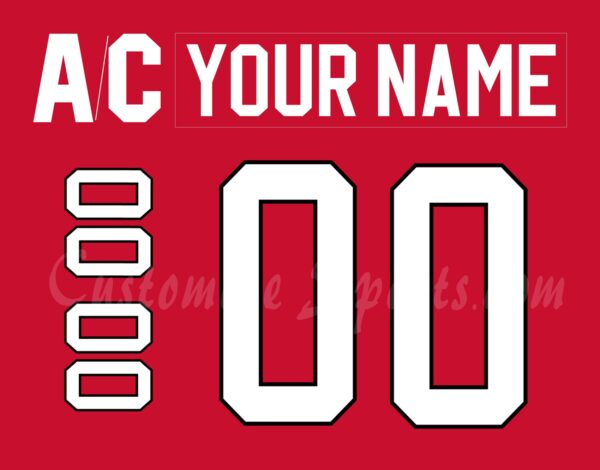IIHF Team Canada WJC Customized Number Kit for 2009-2016 Home Hockey Jersey