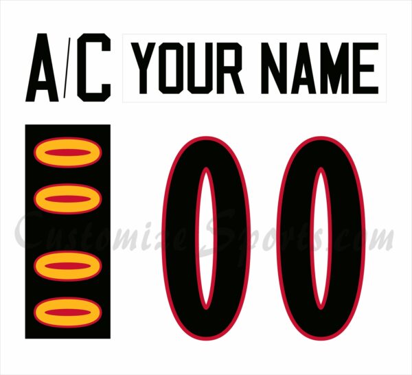 IIHF Team Germany Customized Number Kit for 1998-2000 White Hockey Jersey