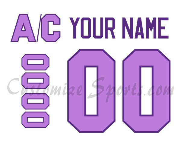 Utah Hockey Club Customized Number Kit for 2025 HFC Jersey