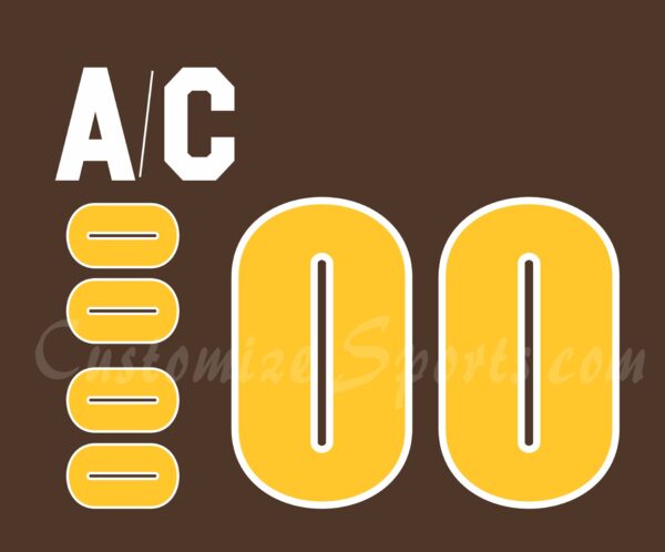 NCAA Wyoming College Customized Number Kit For 2017-2022 Home Jersey