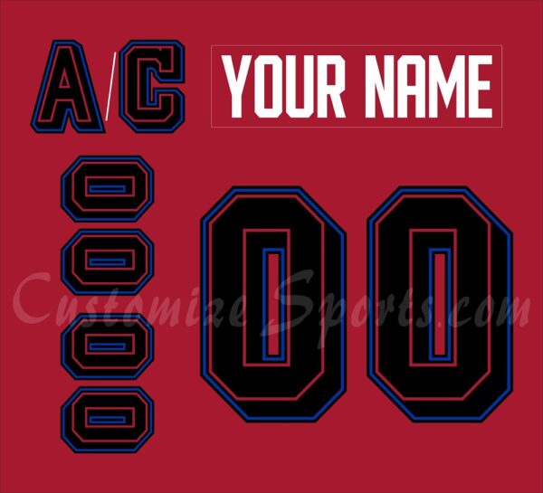 Vegas Golden Knights Customized Number Kit For 2025 First Responders Jersey