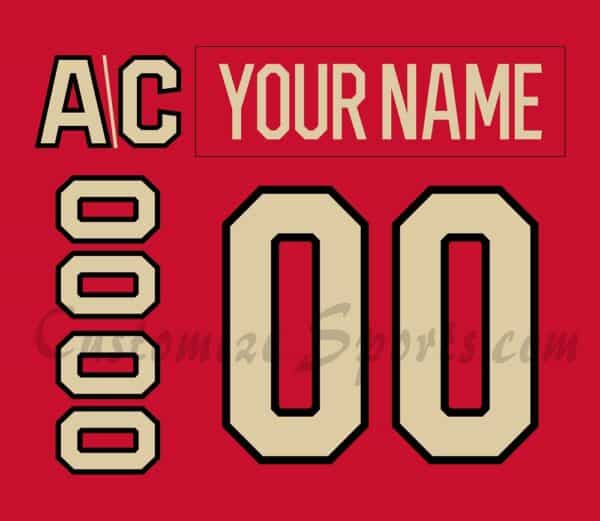 2025 4 Nations Face-Off Customized Number Kit for Team Canada Jersey