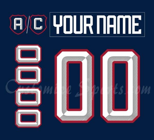 2025 4 Nations Face-Off Customized Number Kit for Team USA Jersey