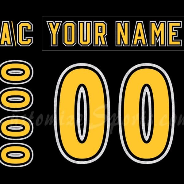 Kingston Frontenacs Customized Number Kit For 2001-2009 Black Jersey