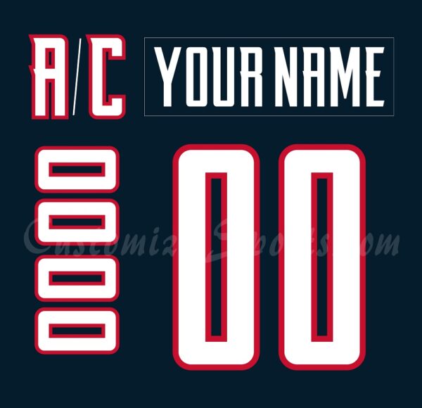AHL All Star Customized Number Kit For 2025 Western Conference Jersey