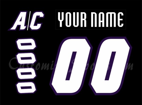 Orlando Solar Bears Customized Number kit for 2023-Present 3rd Jersey