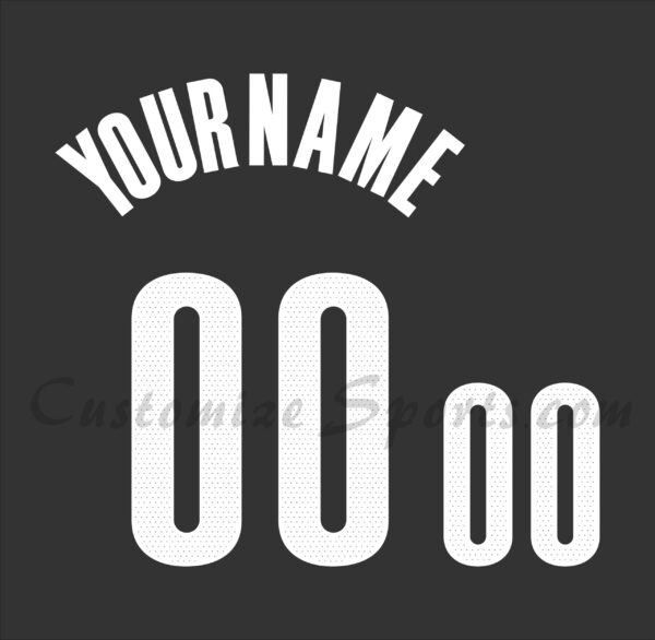 Basketball Brooklyn Nets Customized Number Kit for 2017-2019 Statement Jersey