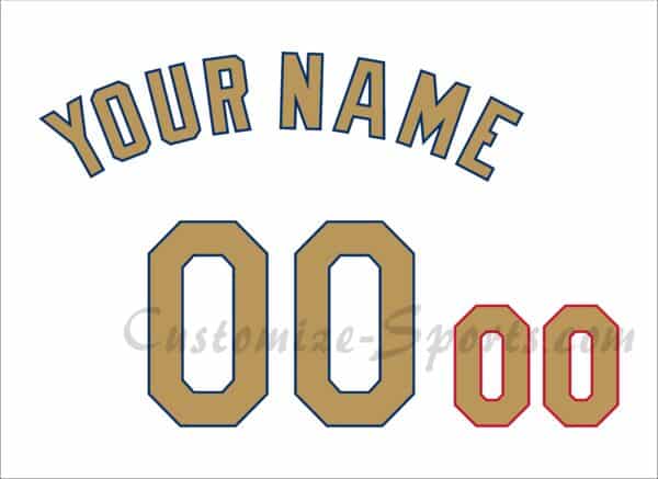 Baseball Los Angeles Dodgers Customized Number Kit For 2025 Opening Day Jersey