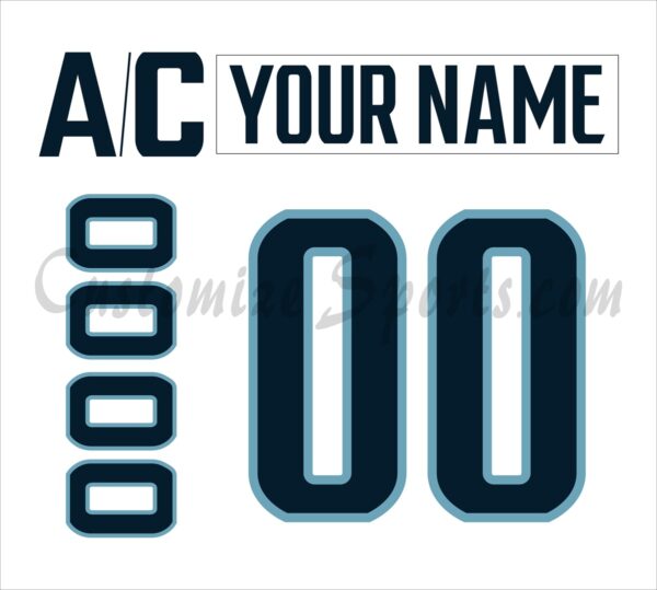 Seattle Kraken Customized Number Kit For 2023-2025 Away Jersey