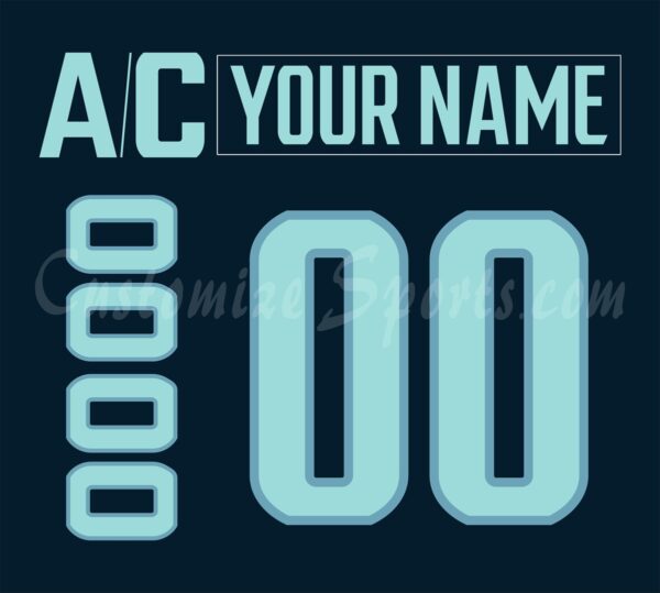 Seattle Kraken Customized Number Kit For 2023-2025 Home Jersey