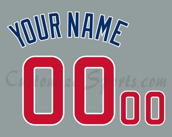 Baseball Chicago Cubs Customized Number Kit for 2025-Present Road Jersey
