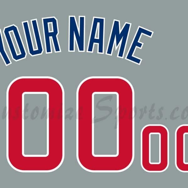 Baseball Chicago Cubs Customized Number Kit for 2025-Present Road Jersey