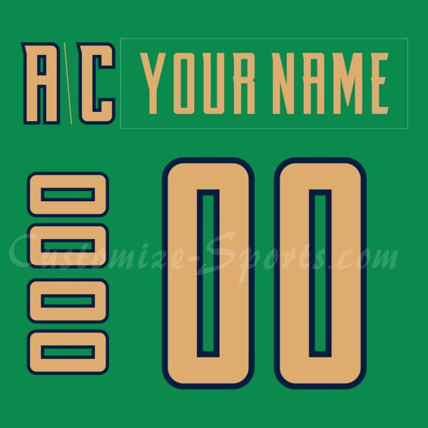 Coachella Valley Firebirds Customized Number Kit For 2025 St. Patrick’s Jersey
