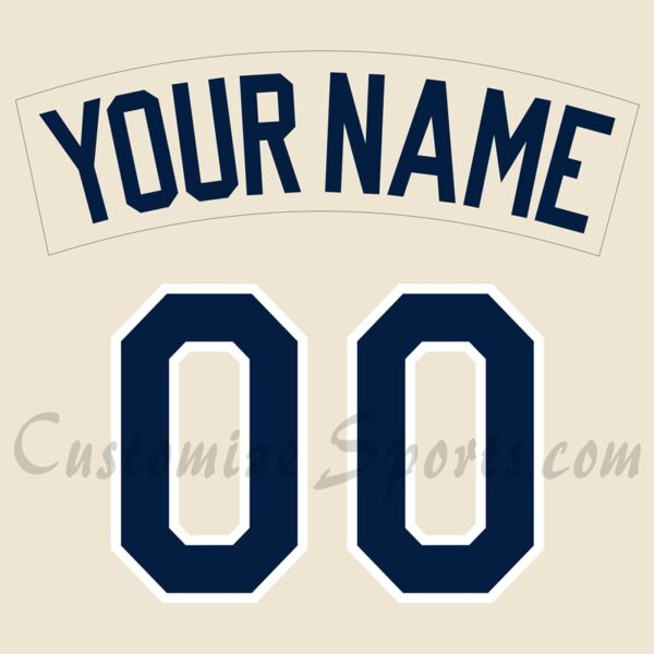 Baseball Houston Astros Customized Number Kit for 1982-1988 Cream Jersey