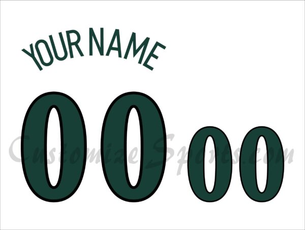 NCAA Basketball Michigan State Spartans Customized Number Kit for 2000 Throwback Jersey
