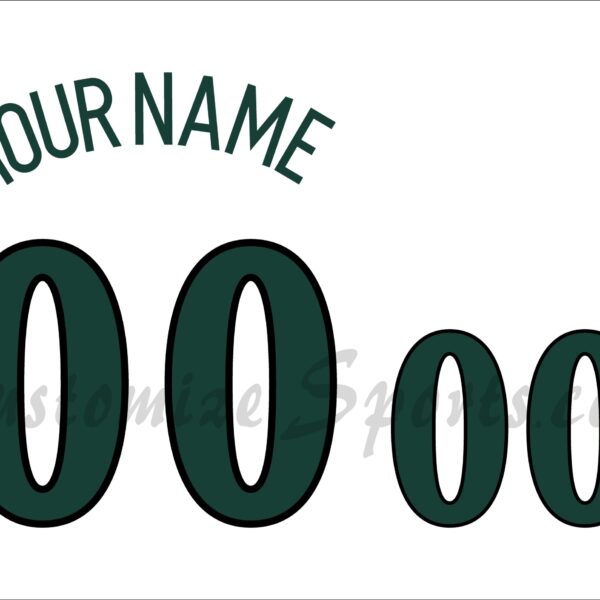 NCAA Basketball Michigan State Spartans Customized Number Kit for 2000 Throwback Jersey