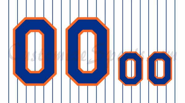 Baseball New York Mets Customized Number Kit for 1972-1977 Home Jersey
