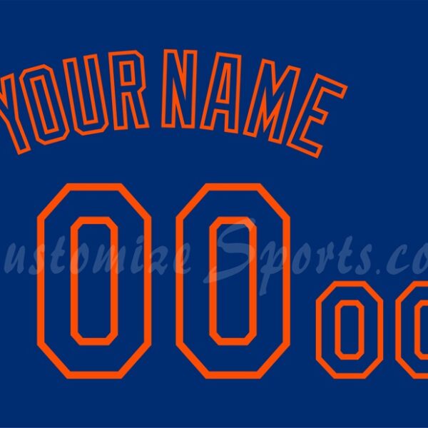 Baseball New York Mets Customized Number Kit for 2025-Present Blue Alt Jersey