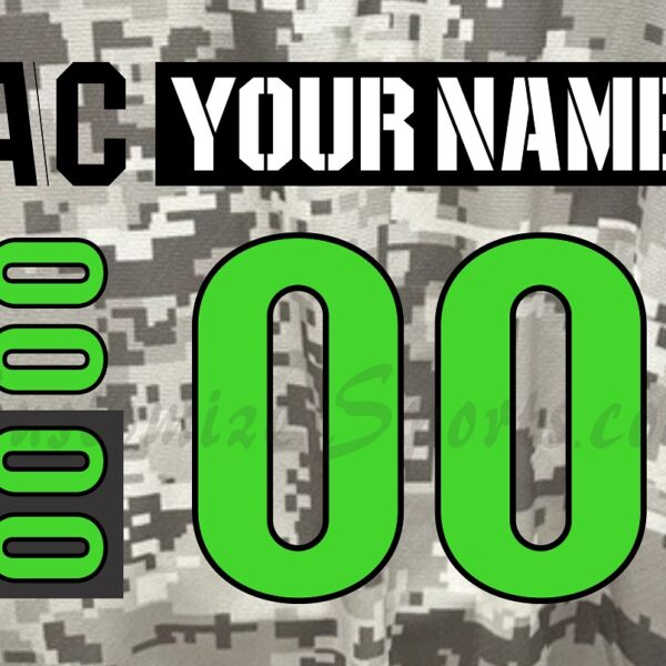Savannah Ghost Pirates Customized Number Kit for 2024 Military Appreciation Jersey
