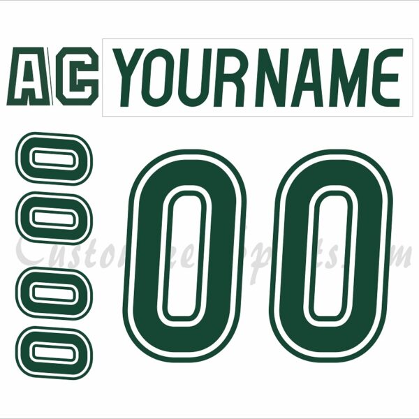 Everett Silvertips Customized Number Kit for 2024-Present White Jersey