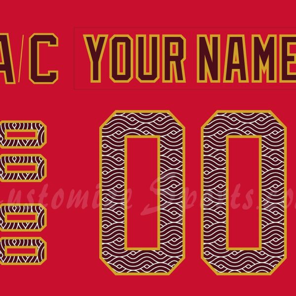 Anaheim Ducks Customized Number Kit for 2024 Dragon Lunar New Year Jersey