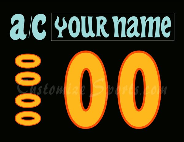 Coachella Valley Firebirds Customized Number Kit For 2025 Fuego Jersey