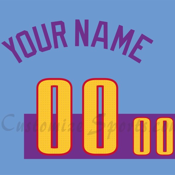 Baseball Colorado Rockies Customized Number Kit for 2025 City Connect Jersey