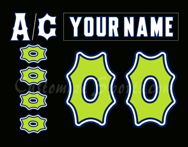Florida Everblades Customized Number Kit for 2025 Skunk Ape Night Jersey