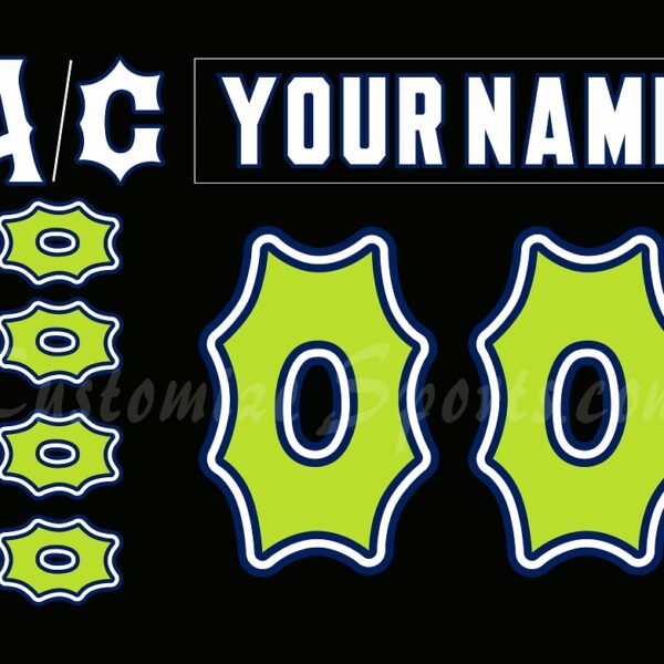 Florida Everblades Customized Number Kit for 2025 Skunk Ape Night Jersey