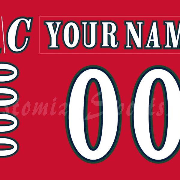 Grand Rapids Griffins Customized Number Kit For 2023-24 Red Kettle Game Jersey